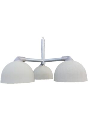 3 industri lampe, downlight set fra siden