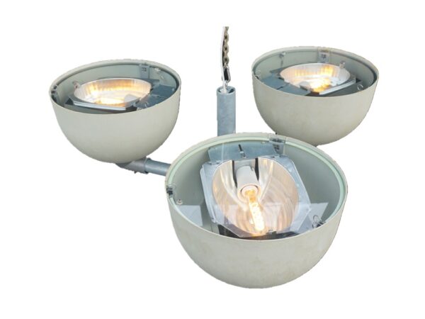 3 industri lampe, uplight fra oven